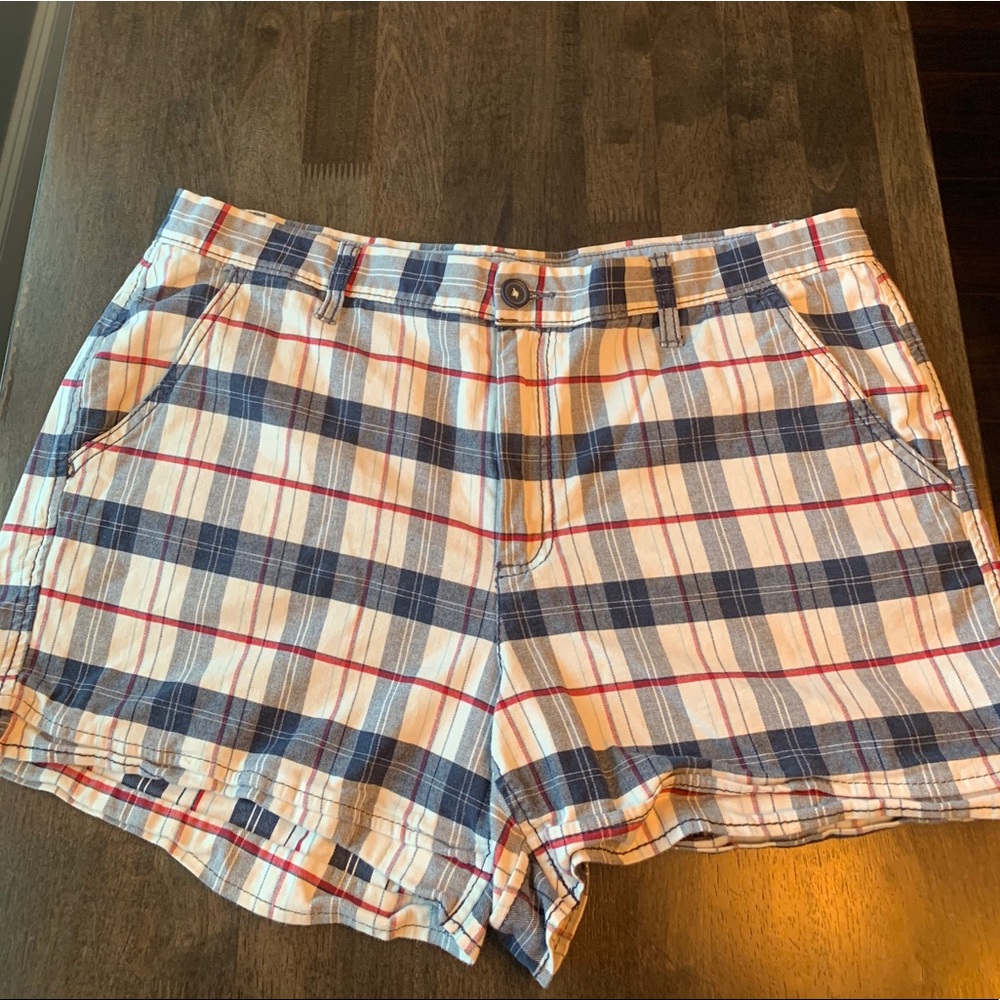 Faded Glory Plaid Shorts size 16